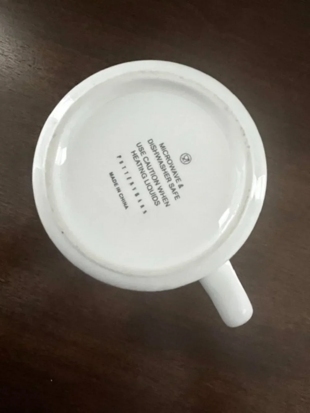 Pottery Barn Monogram Initial Mug 